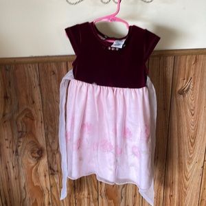 Burgundy/Pink Dress Toddler